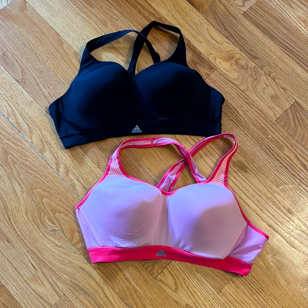 Two Adidas Supernova X Sports Bras